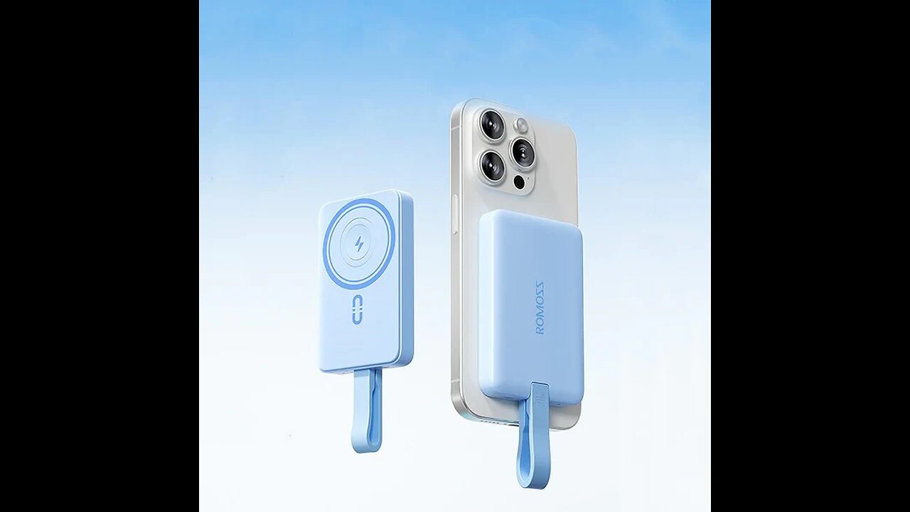 Ultra-thin Compact Portable Magnetic Wireless Power Bank