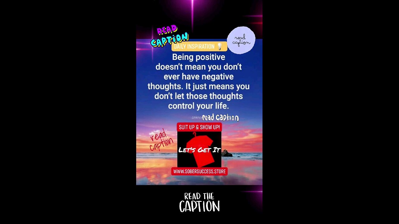 🗣Never Let's Negative Thoughts Control Your Life‼️🧠 #sobercoach #motivation #MorningQuote #Quotes