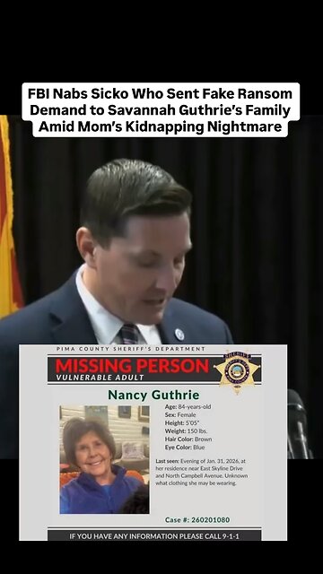 FBI Nabs Sicko Who Sent Fake Ransom Demand to Savannah Guthrie’s Family