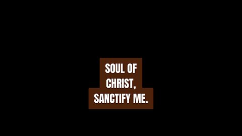 ANIMA CHRISTI #truth #jesus #mary #joseph #ihs #church #bible #christian #saints #trinity #catholic