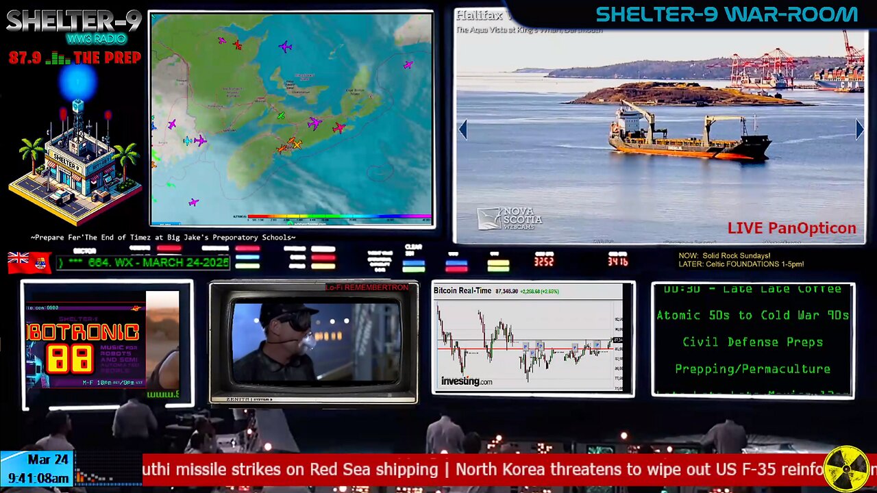 LIVE 24/7 Music/Wx/Prepping/WW3-News