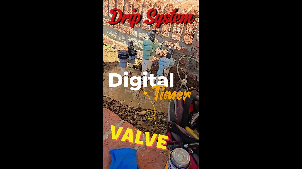 Drip system Digital timer sprinkler valve remove and install