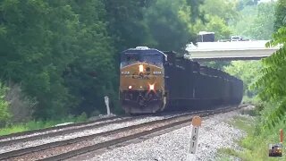 WL&E 221 Scrap Train + CSX B158 Coke Express | Creston, Ohio
