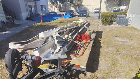 Huge aluminum gutter load South Florida scrap metal recycling ♻️