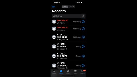 Odd calls from “No Caller ID”
