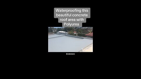 Polyurea Waterproofing a Roof Area