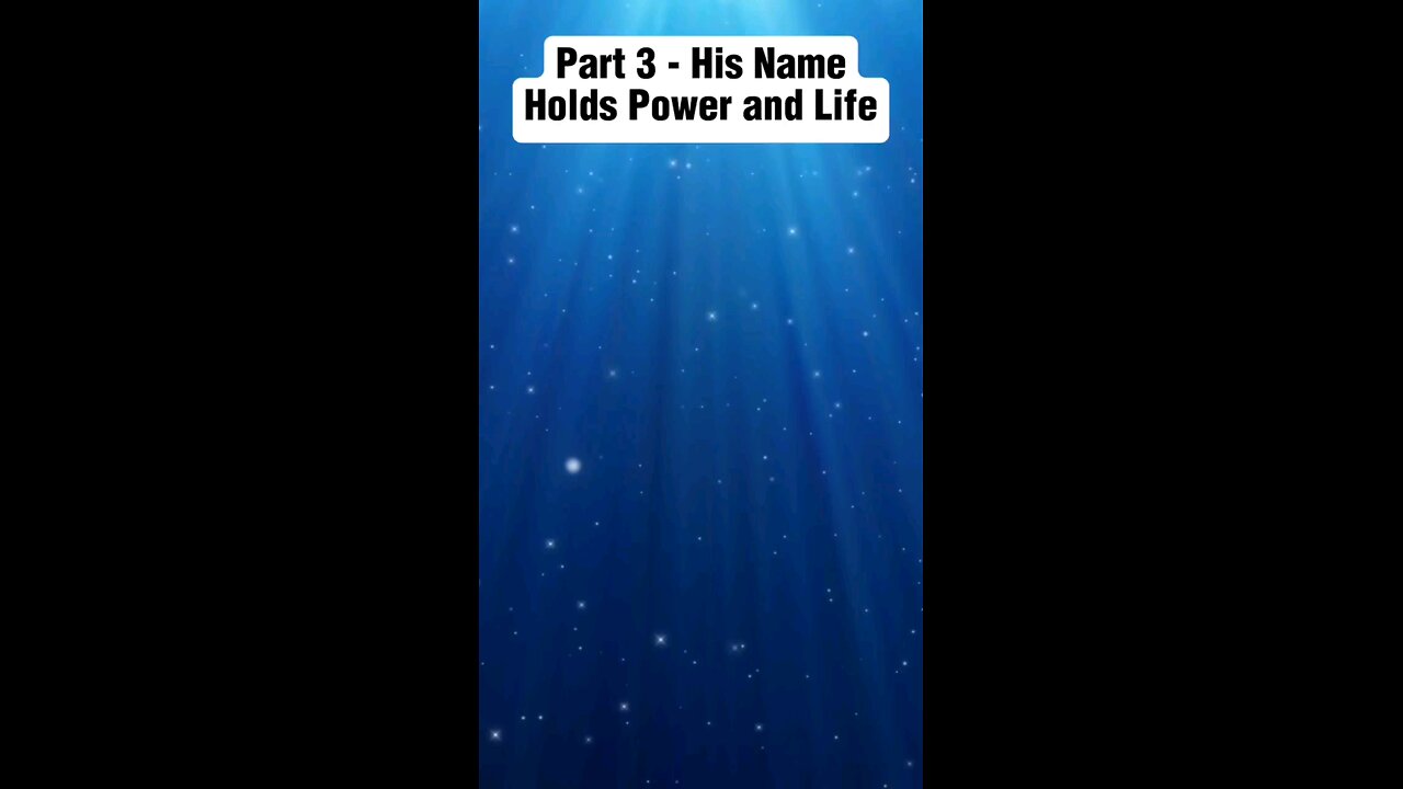 Life in the Spirit: Believing in His Name