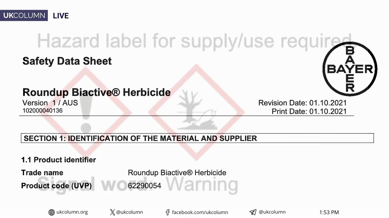 Grain Strikes, Biactive Herbicide and Folic Acid - UK Column News