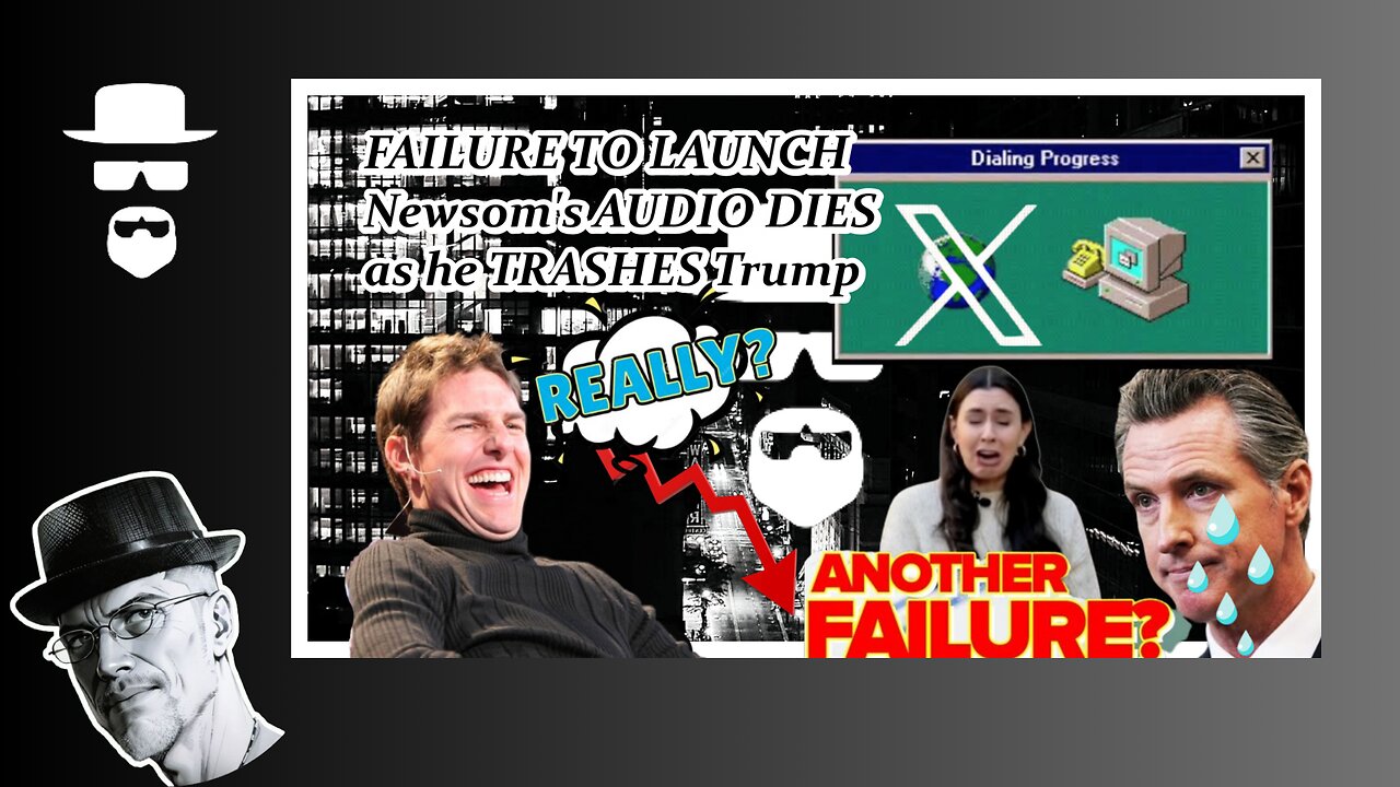 SOMEONE K*LLED THE AUDIO AS NEWSOM SPEAKS, LMAO!!!