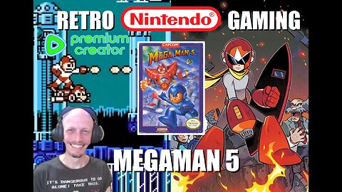 MegaMan 5 (NES): Hunt down ProtoMan and Save the Kidnapped Dr. Light from the Rogue Robots [Premium]