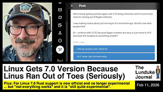 Linux Gets 7.0 Version Because Linus Ran Out of Toes (Seriously)
