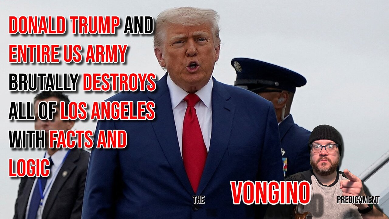 Donald TRUMP and entire US ARMY brutally DESTROYS all of LOS ANGELES with FACTS AND LOGIC