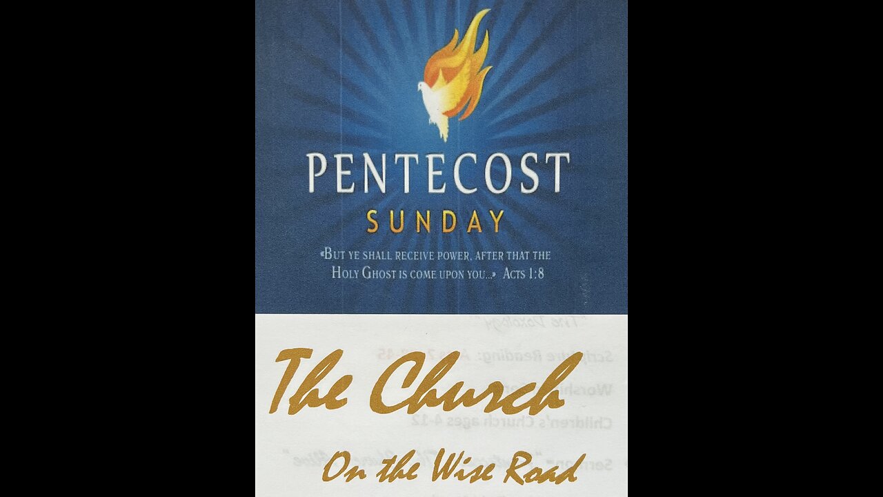 Pentecost- The Church Alive