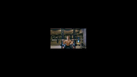 🔥Intense Shoulder Workout // Seated Barbell Press Motivation 💪 #shorts