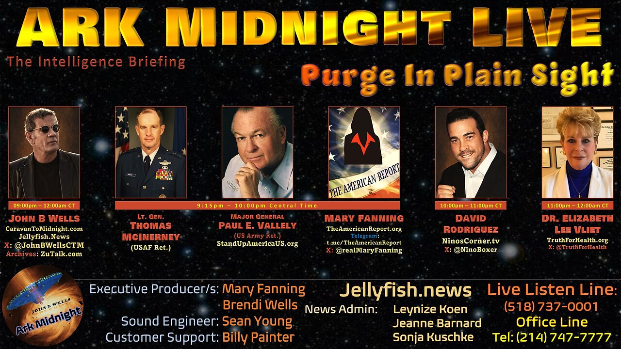 The Intelligence Briefing /Purge in Plain Sight - John B Wells LIVE