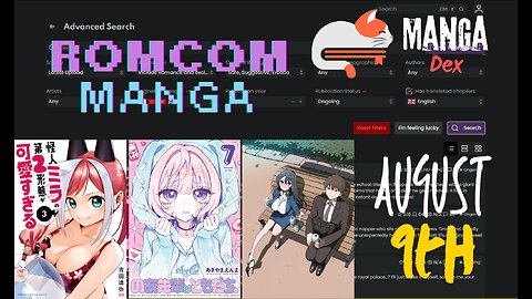 RomCom Manga Live Stream || Going through random RomComs || August 9th