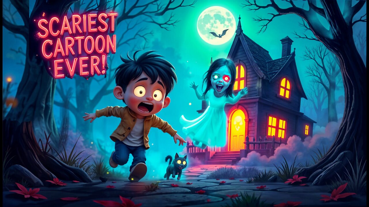 Haunted House Cartoon! 👻 Don’t Go Inside… It’s Too SCARY!! 🏚️ | #GhostCartoonForKids