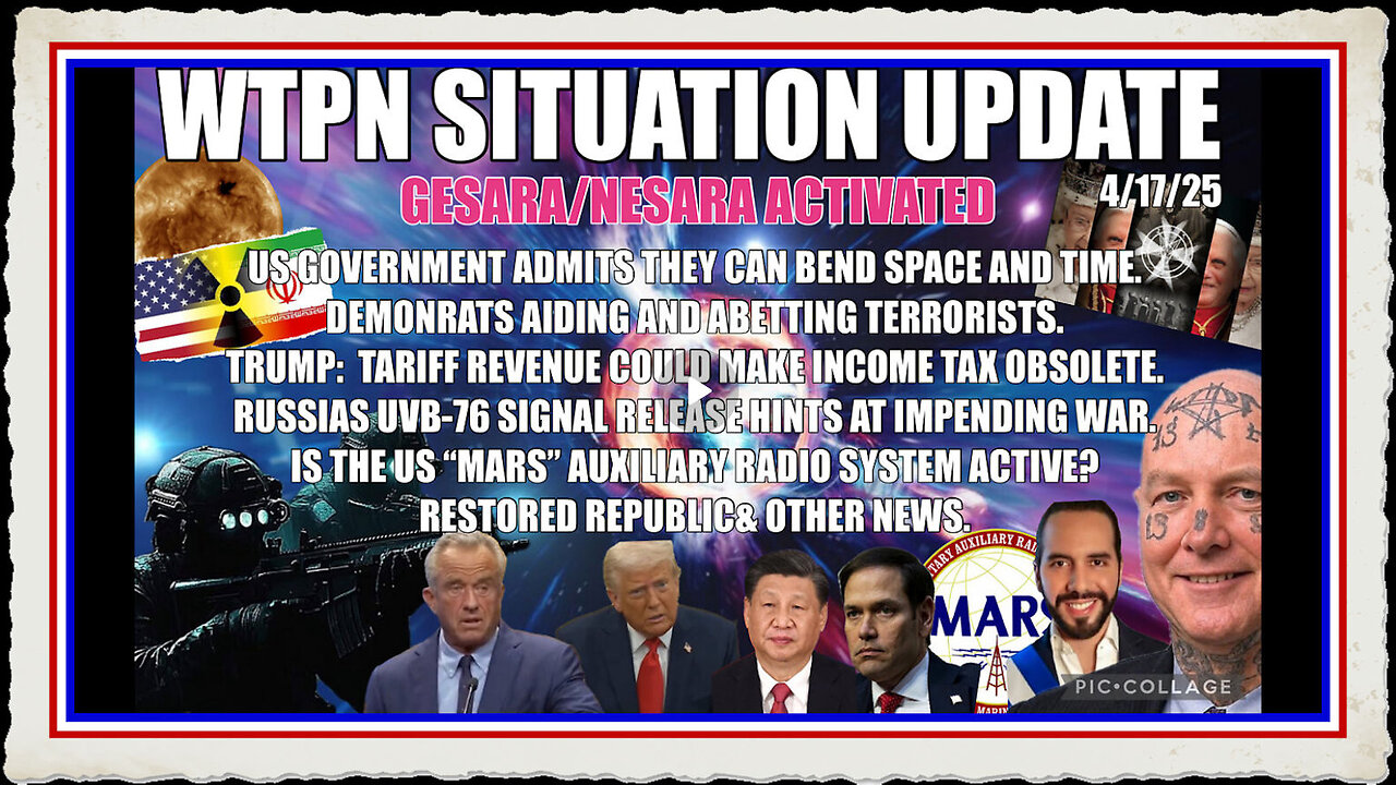 Russia shortwave system, US admits we can bend space time, IRS, dems terrorists more.