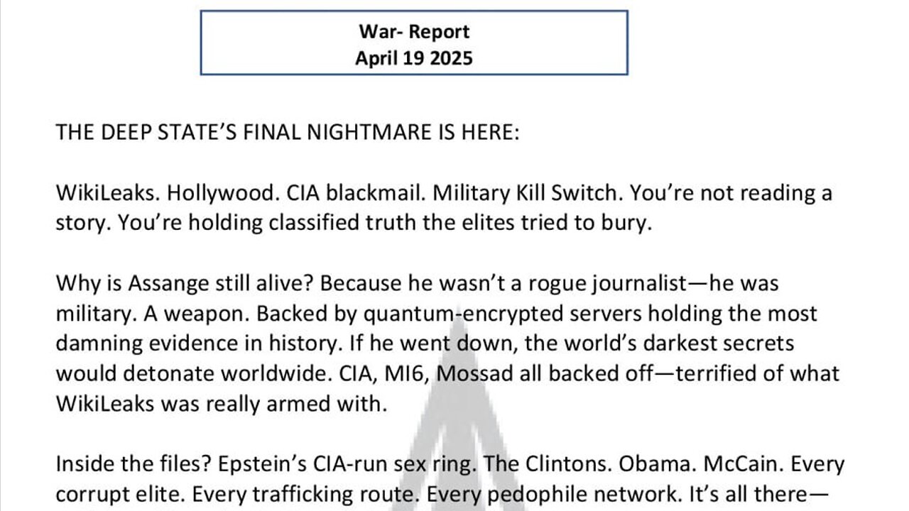 WAR REPORT - APRIL 19 2025 - THE DEEP STATE'S FINAL NIGHTMARE IS HERE