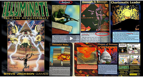 The Illuminati Card Game (1994) ▪️ NWO; Predictive Programming; Satanism