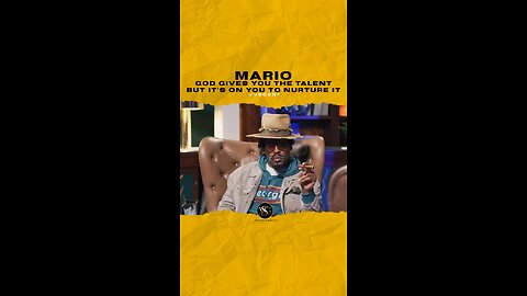 @marioworldwide God gives you the talent but it’s on you to nurture it