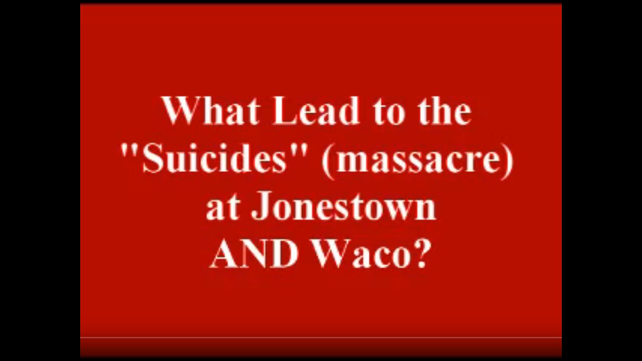 From Jonestown to Waco (2008) by Tommy Richards