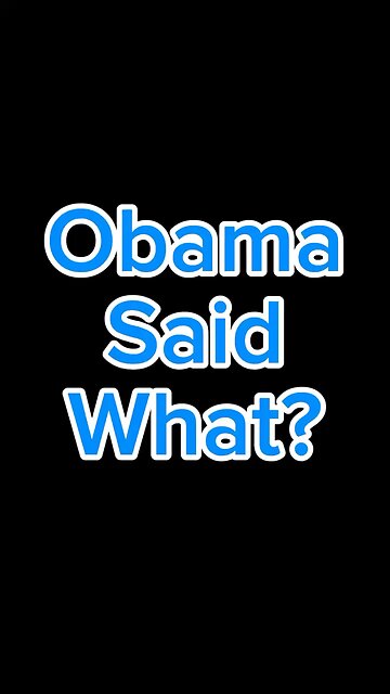 Obama Said What? 🤔