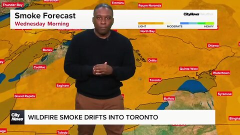 Wildlife smoke reaches Toronto..🔥👀