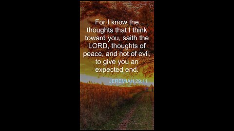 Jeremiah 29:11
