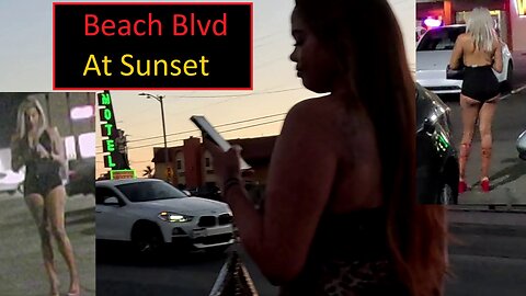 Beach Blvd At Sunset, Orange County