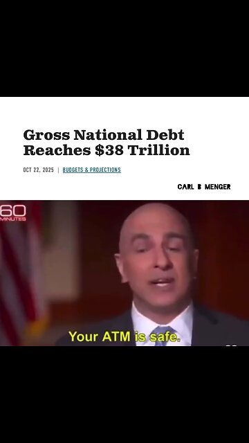 Gross national dept reaches 38 trillion dollars