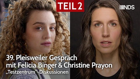 39. Pleisweiler Gespräch mit Felicia Binger & Christine Prayon "Testzentrum"-Diskussionen Teil 2 NDS