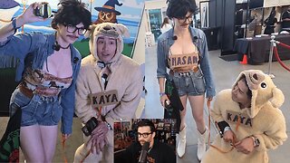 Amouranth & Husband Dress Up as Hasan Piker and His Dog After Shock Collar Controversy