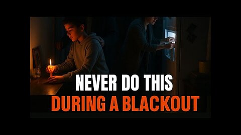 NEVER DO THIS DURING A BLACKOUT