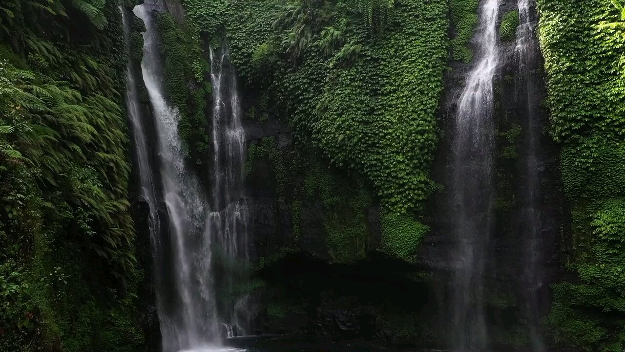 A Magnificent View Of The Waterfalls