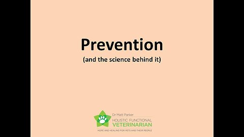 Prevention and the science behind it.