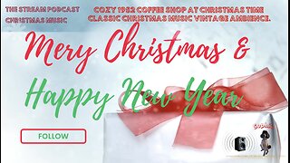 Cozy 1952 coffee shop at Christmas time Classic Christmas Music Vintage Ambience