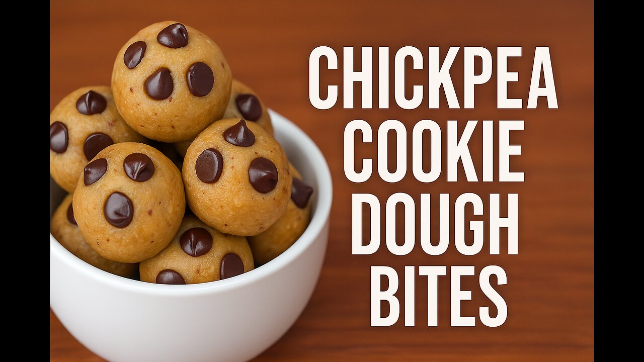 Chickpea Cookie Dough Bites | Protein-Packed Plant-Based Indulgence
