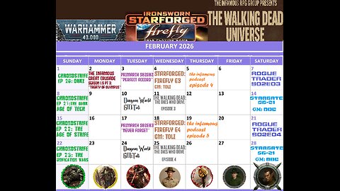 FEBRUARY 2026 CALENDAR