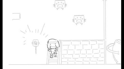 advance to upper grounds / lacy climbing animation in work