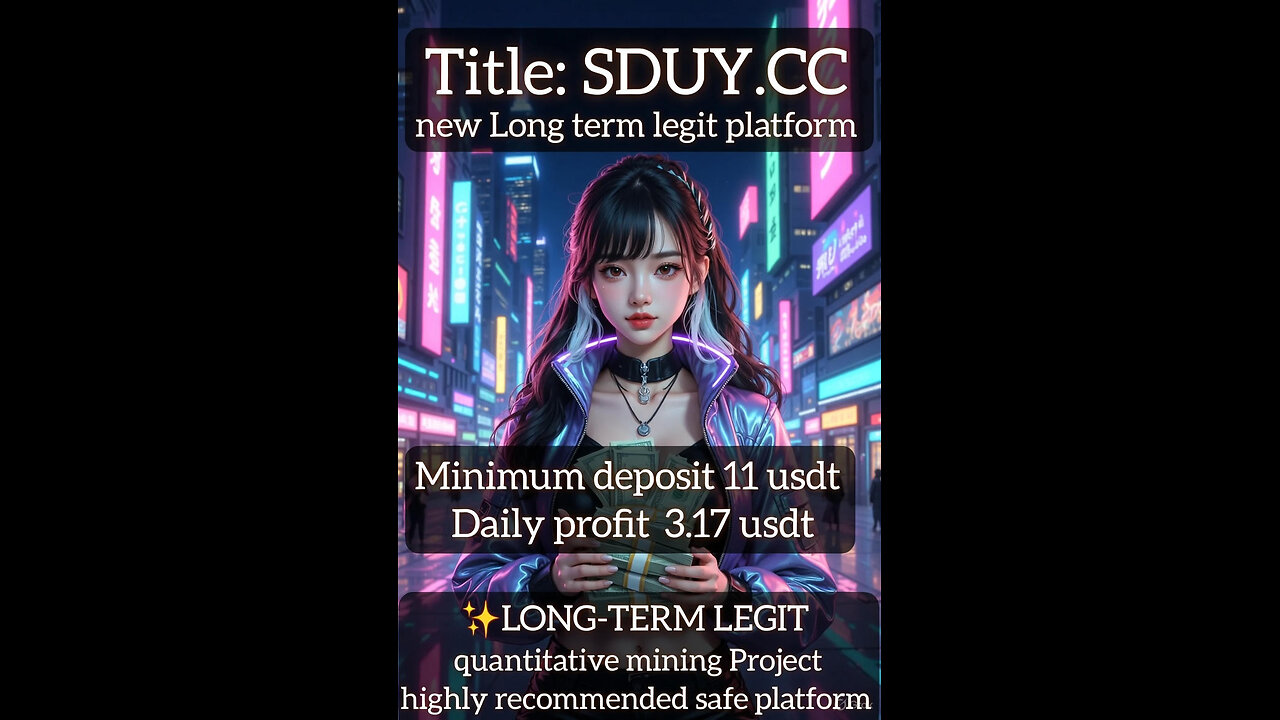 SDUY new Long term mining project Daily Profit 3.17 usdt