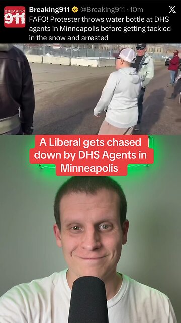 A Liberal in Minneapolis gets chased down by DHS Agents