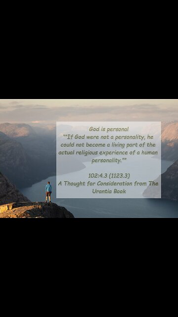 God is personal