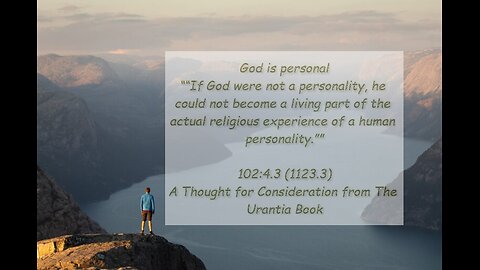 God is personal