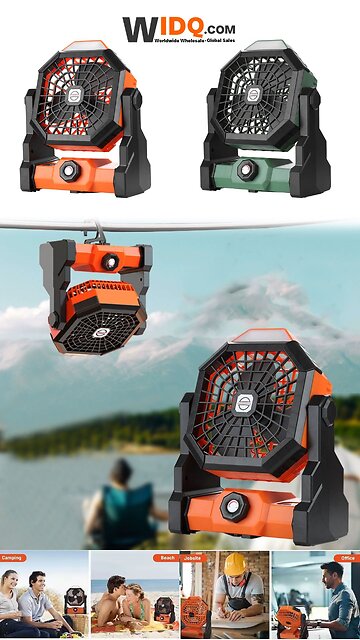 🌌 7800mAh Portable Fan – Cool Comfort Anywhere, Anytime! 🌀