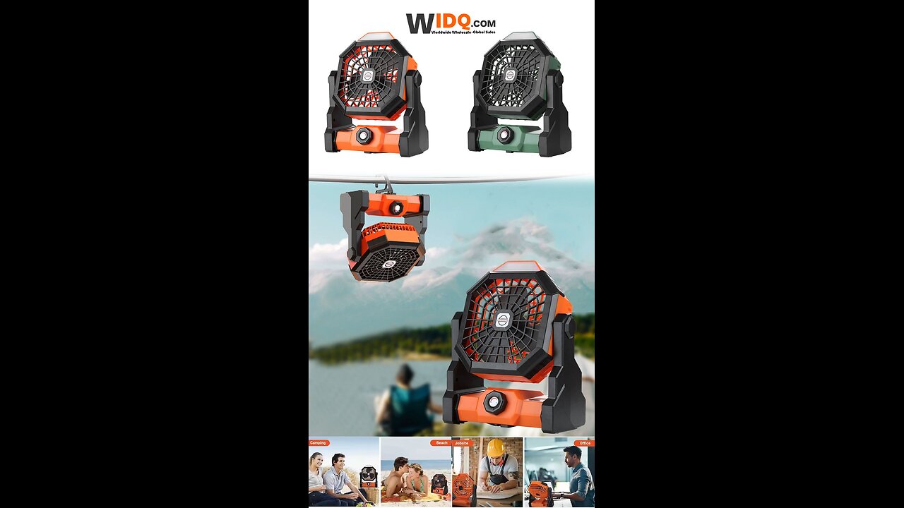 🌌 7800mAh Portable Fan – Cool Comfort Anywhere, Anytime! 🌀