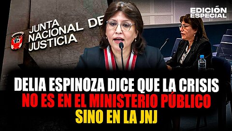 #EnVivo Delia Espinoza se 'lava las manos' sobre la crisis en el Ministerio Público