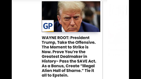Pass the SAVE Act. As a Bonus, Create “Illegal Alien Hall of Shame.” Tie it all to Epstein.