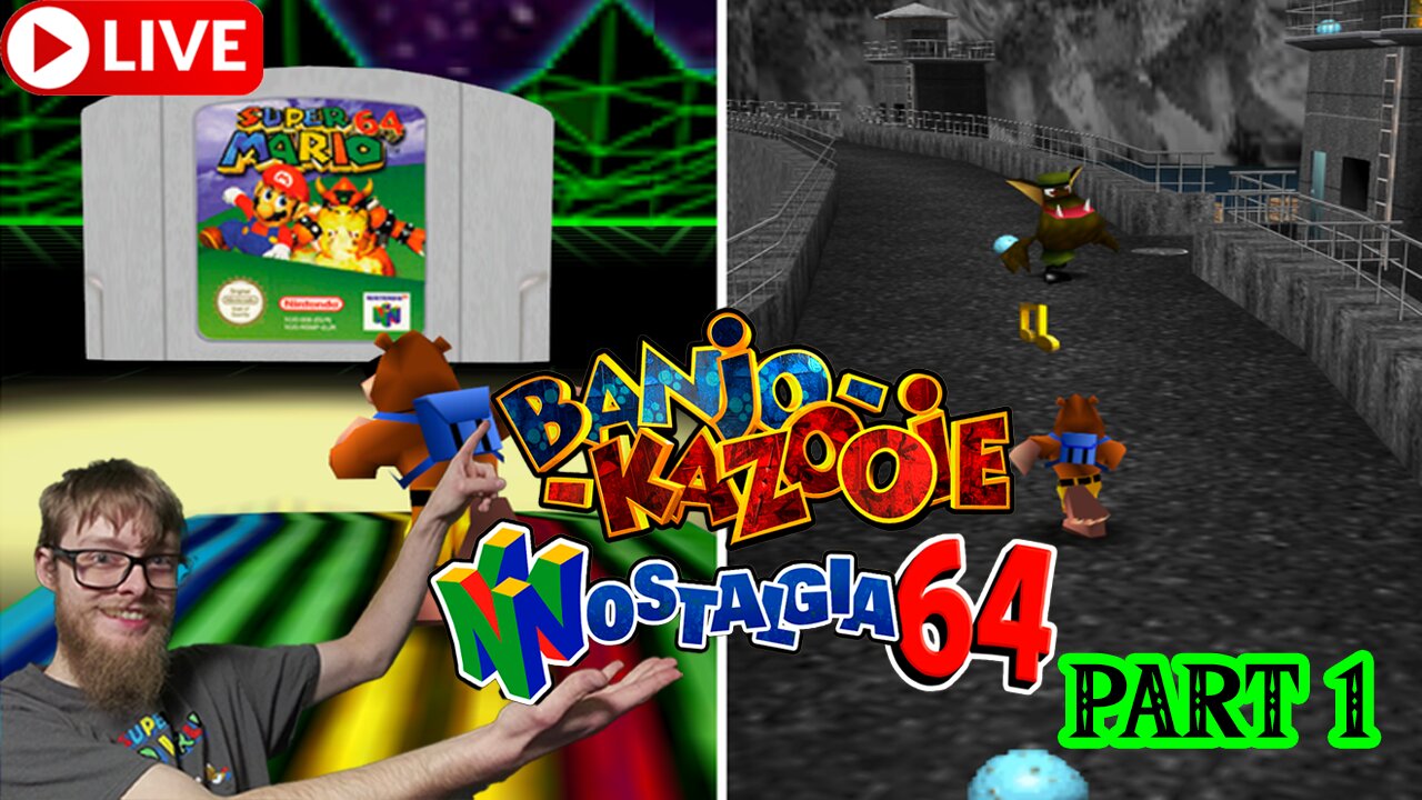🔴 BANJO-KAZOOIE NOSTALGIA 64, Finally out! Part 1! Actual N64 Hardware!