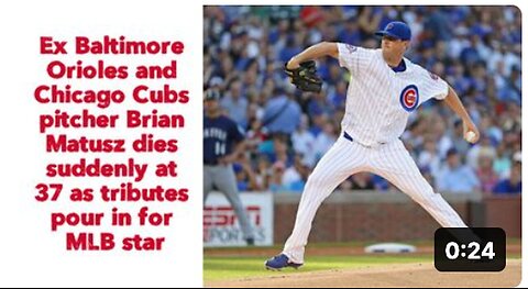 "Sudden Death of Ex Baltimore Orioles and Chicago Cubs Pitcher Brian Matusz at 37"